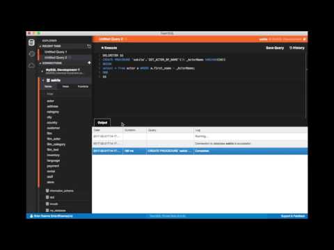 [HOW TO] Using Snippets - CREATE PROCEDURE SQL Keyword