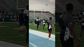 Chris Olave at Saints open practice at Tulane University