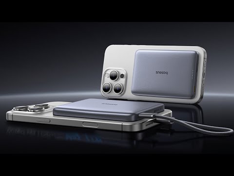 Магнитный павербанк Baseus PicoGo 5000mAh 20W MagSafe (AM41) - Цвет Титан (Titanium), видео 1