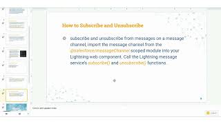 LWC Component Lightning Message Service (LMS)