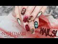 Slasher Themed Nail Art | Nightmare on Elm Street | Halloween Nails