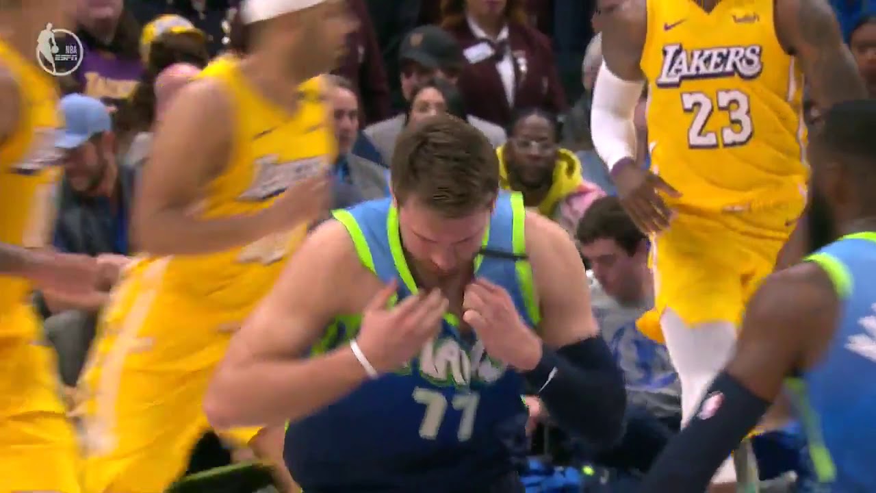 Luka Doncic Rips His Jersey In Frustration Youtube