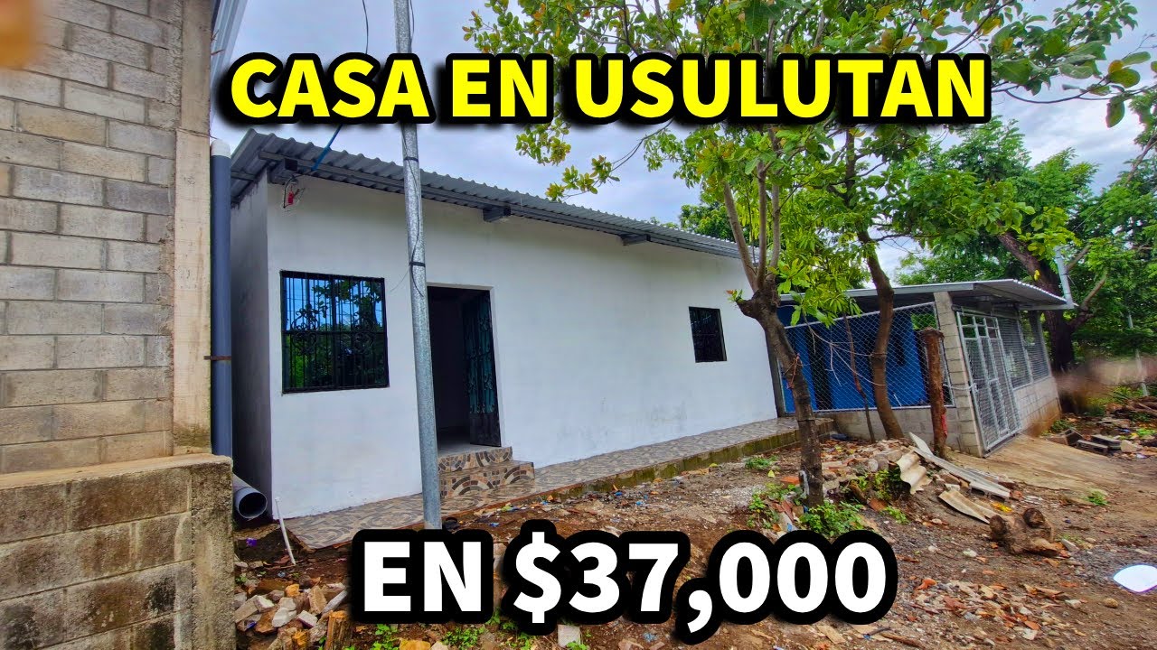 SE VENDE BONITA CASA en $37,000 en LA POZA USULUTAN El Salvador