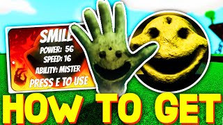 HOW TO GET SMILE GLOVE + BADGE in SLAP BATTLES! ROBLOX