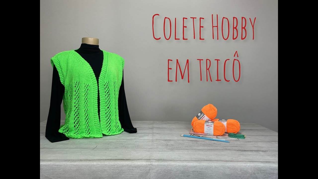 Colete Hobby em tricô