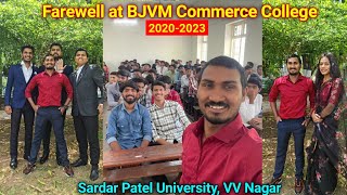 👋 Farewell day in Bjvm College|Vallabh Vidyanagar|Gujarat|Sardar Patel University|Anand