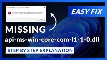 api-ms-win-core-com-l1-1-0.dll Error Windows 11 | 2 Ways To FIX | 2021