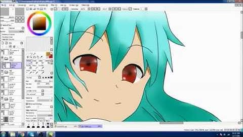 drawing with sai paint tool using mouse