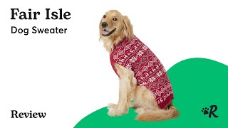 Frisco Reindeer Fair Isle Dog Sweater Review
