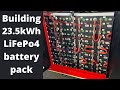 Building 23.5kWh battery bank with LiFePo4 batteries. DIY.