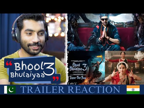 Pakistani Reaction 🇵🇰 -Bhool Bhulaiyaa 3 - Trailer -Kartik Aaryan - Vidya B- Madhuri -Triptii