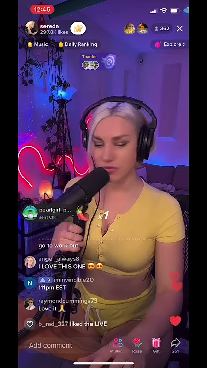 Sereda-Tik tok live @Sereda