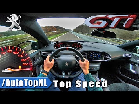 2018 Peugeot 308 GTi AUTOBAHN POV | ACCELERATION & TOP SPEED | By AutoTopNL