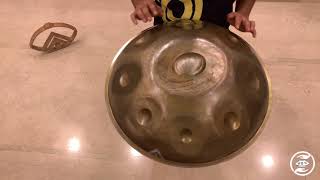 'Svaraa' Handpan: D Raga Desya Todi 9 | Stainless Edited | Scale D/ F# A B C# D E F# A