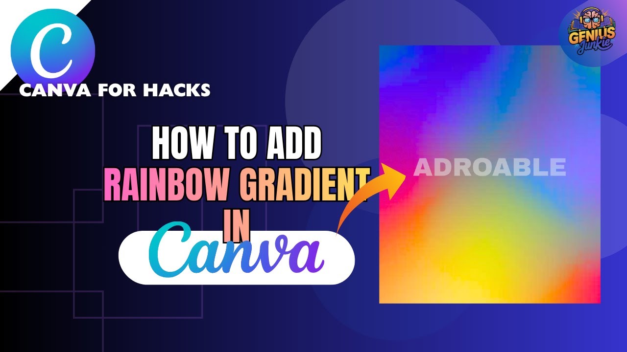 Canva Hack: Easy Rainbow Gradient Text Effect Tutorial