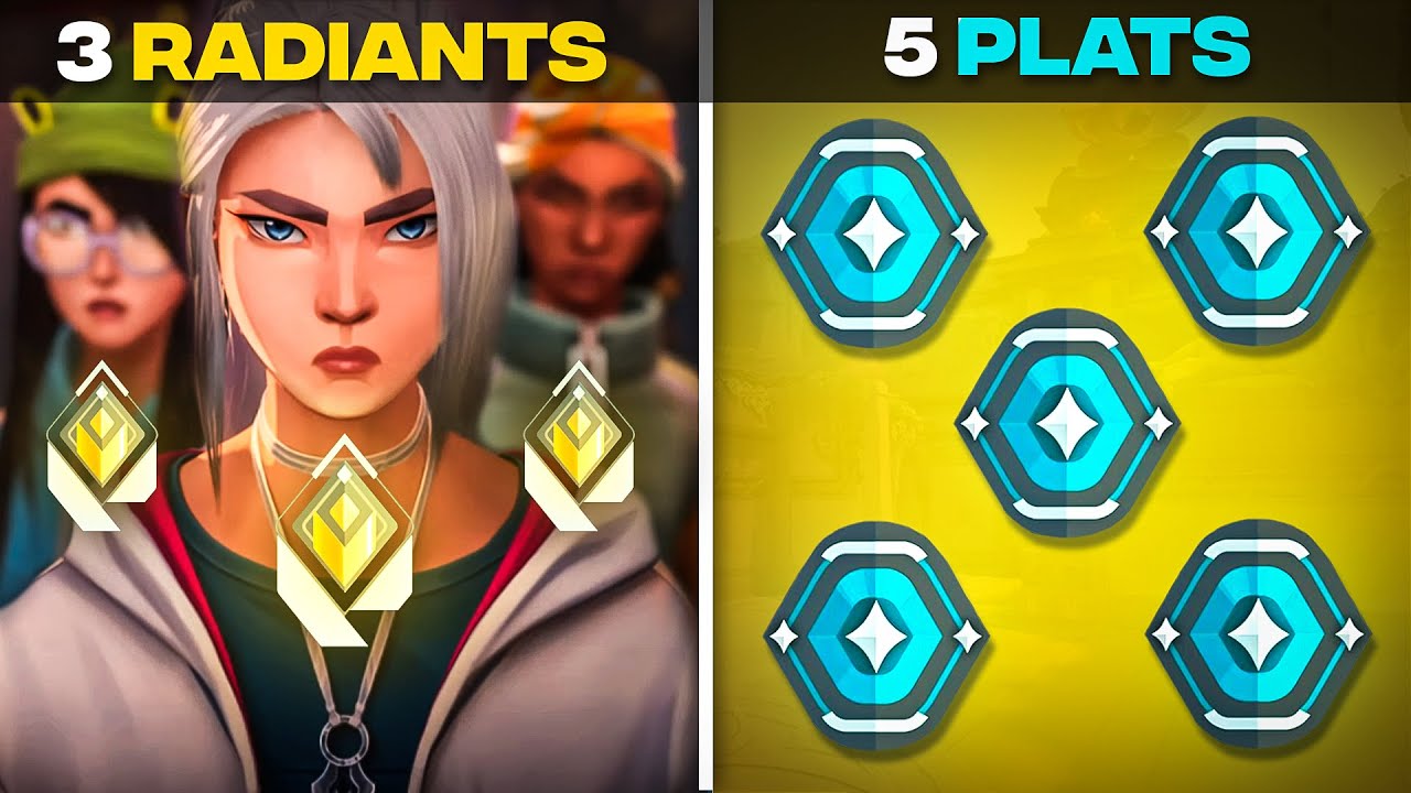 3 Radiants vs 5 Plat Players (Valorant Challenge)
