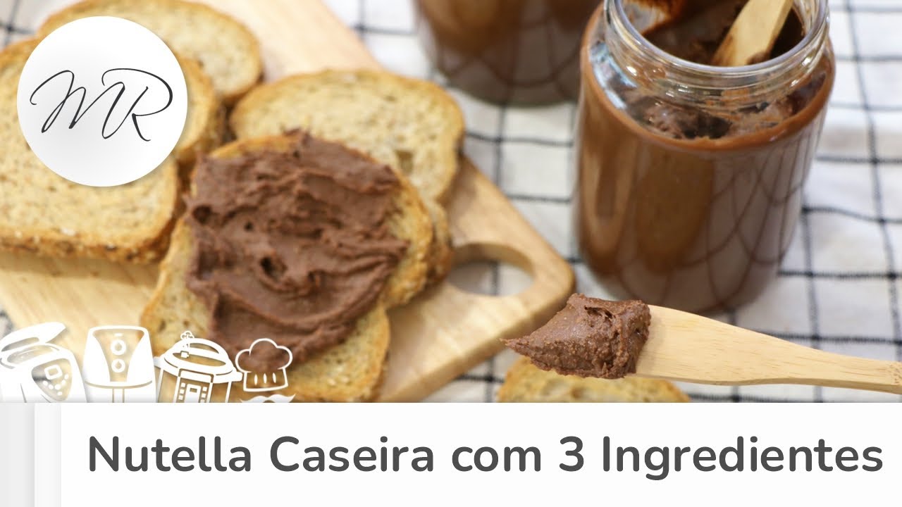 Nutella Caseira  - Creme de Avelãs e Chocolate - Maurício Rodrigues