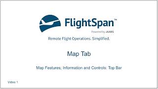 Full Map Tab 1 - Map Features; Information and Controls Top Bar Guide