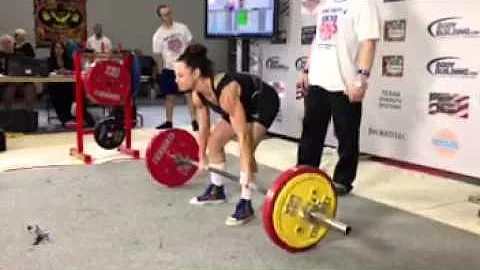 Deadlift American record 341.5 in raw unity Lisa R...