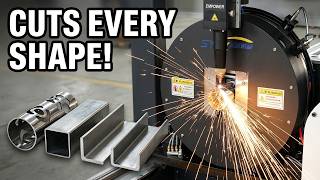 Cheap & Versatile Laser Tube Cutter: Cuts Round Pipe, Square Tube, Angle Steel & Channel Perfectly