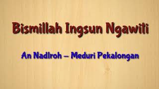 Bismillah Aku Arep Ngawiti Marang Syi'iran - Rebana Klasik Menentramkan Hati
