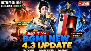 BGMI 4.3 Update Live 🔥 iQOO Neo 9 Pro 90FPS Gameplay |  ENHA IS LIVE ❤️ #bgmi#iqooneo9pro#livestream