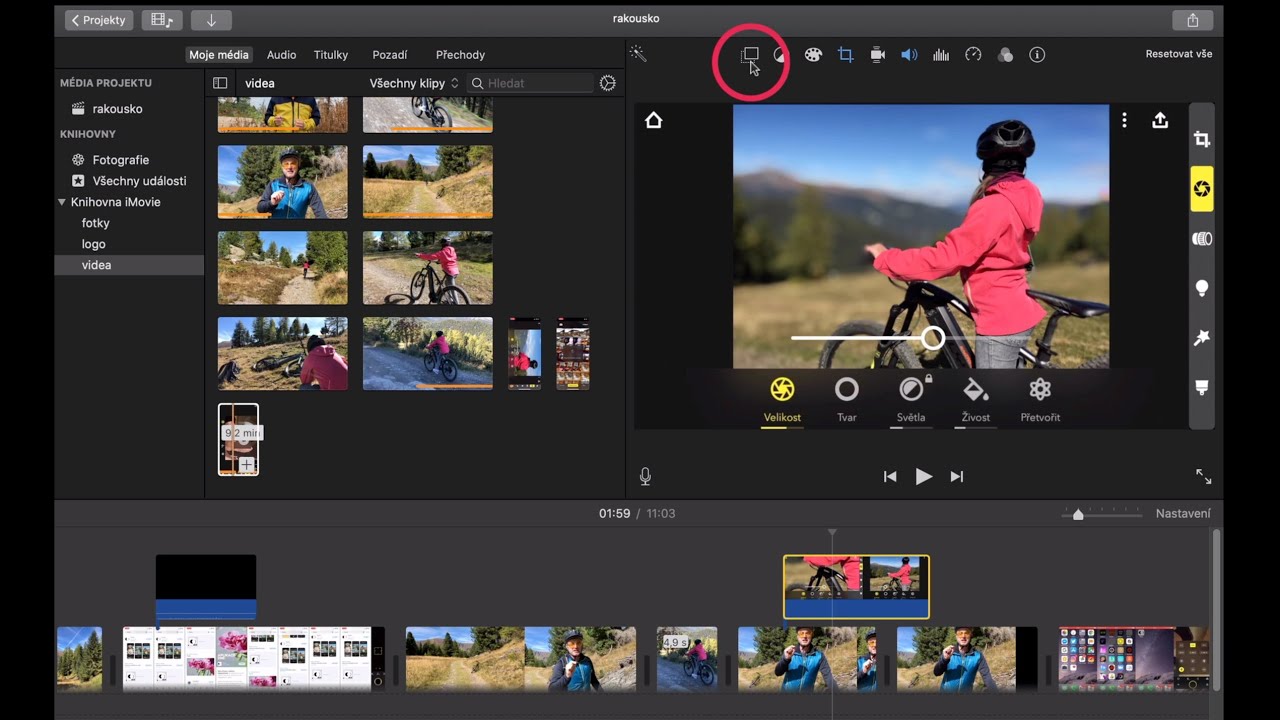 Jak se stříhá v iMovie?
