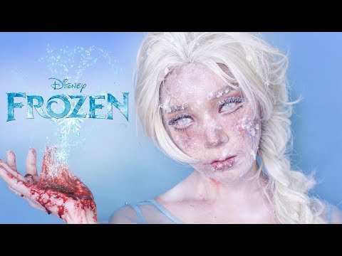 젤리와 설탕으로 겨울왕국 엘사 얼리기 분장 Freeze Frozen Elsa with <strong>jelly</strong> and sugar sfx make up <strong>tutorial</strong> | PURE.D 퓨어디