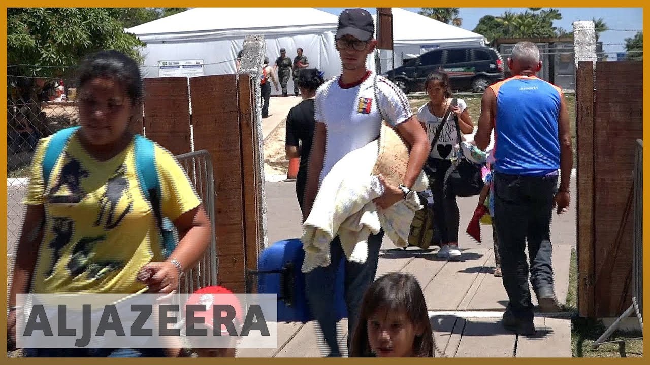 أزمة فنزويلا: المزيد من المهاجرين يعبرون إلى البرازيل مع استمرار أزمة المساعدات | الجزيرة