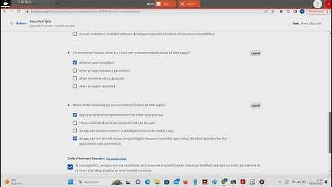 Engineering Maintainable Android Apps Security II Quiz