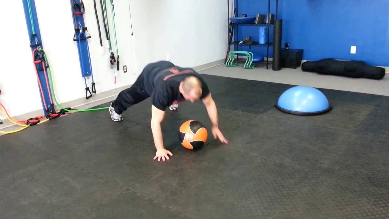 Plank Up Downs on Medicine Ball YouTube