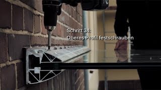 Das Glasvordach Dura - Montagevideo