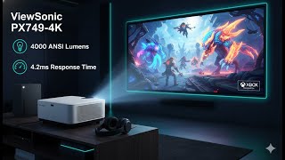ViewSonic PX749-4K Review | 4K UHD Gaming Projector for Xbox, 4000 Lumens &amp; 4.2ms Response
