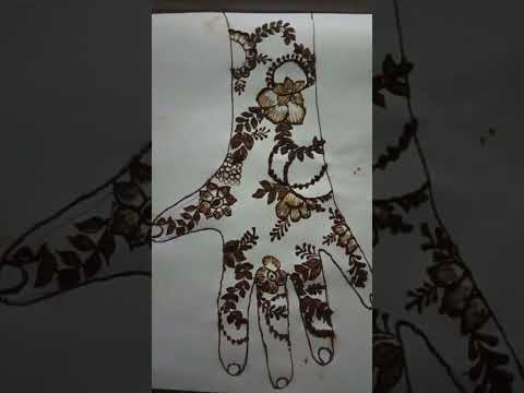 simple mehndi Pakistani design full hand mehndi simple art#shortvideo#mehndi#viralvideo#mehmdiartist