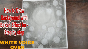 How to Draw Background with BoKeh Effect for Beginners - Step by Step || jai sharma