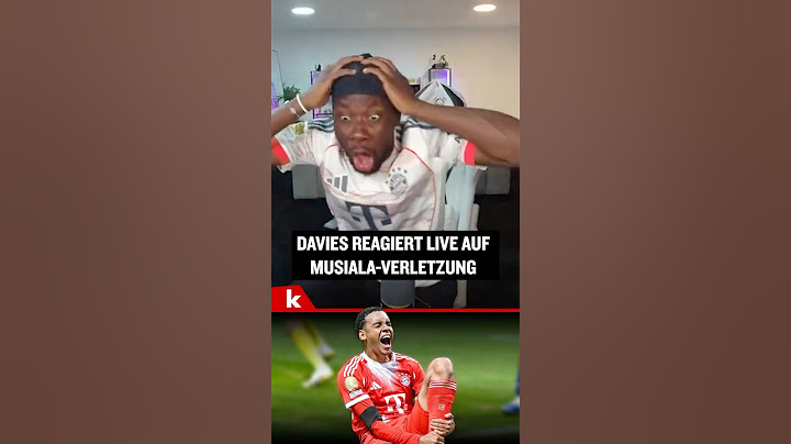 Davies reagiert geschockt auf Musialas Verletzung #shorts