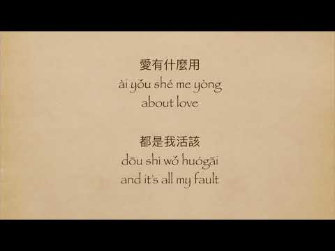 Nick Chou 周湯豪 (Too handsome till we broke up 帥到分手 (with Pinyin and English Translation)
