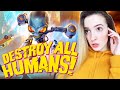 БОЙТЕСЬ,ЛЮДИШКИ! | DESTROY ALL HUMANS! 2020 | Полное Прохождение на Русском | Первый Взгляд | Стрим