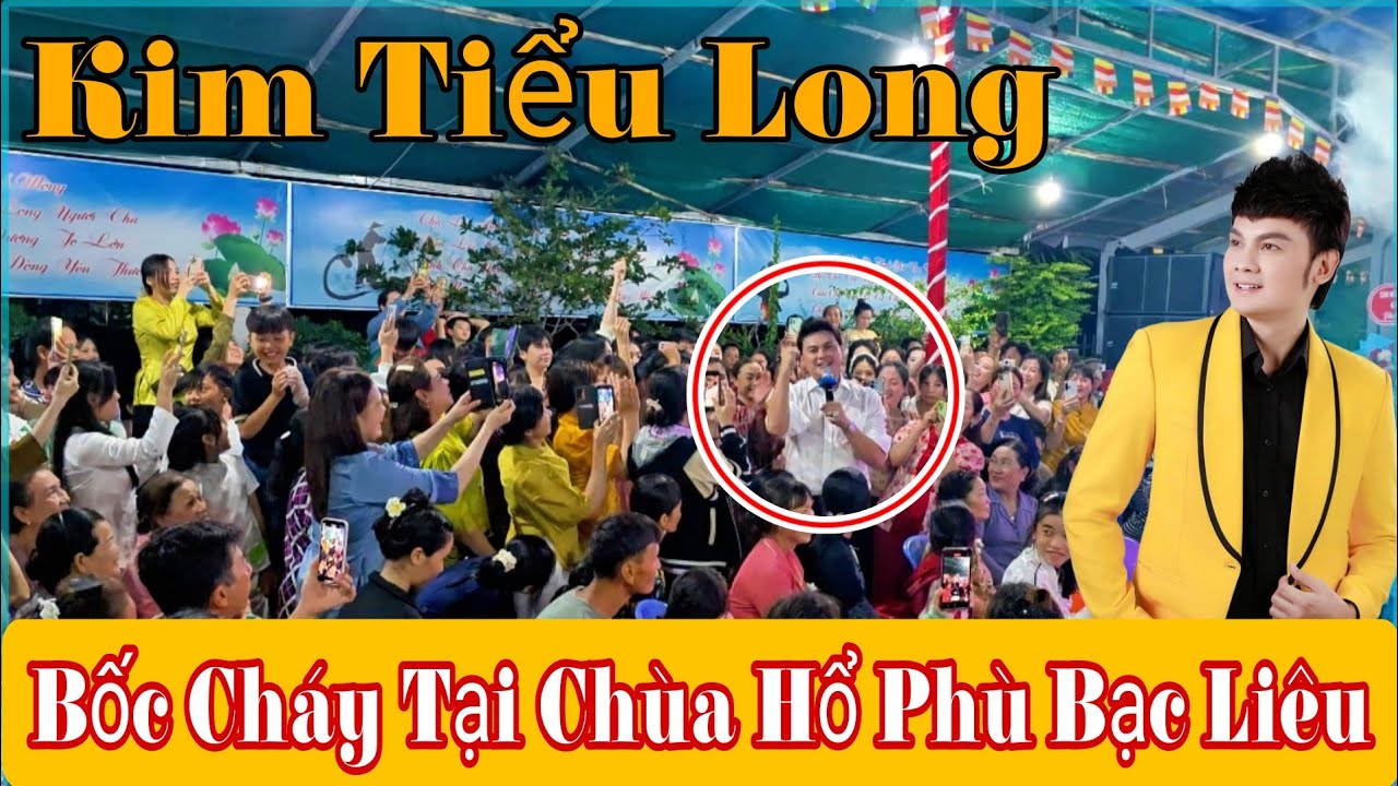 Kim Tiểu Long hát bốc cháy cùng khán giả tại Bạc Liêu quá dễ thương