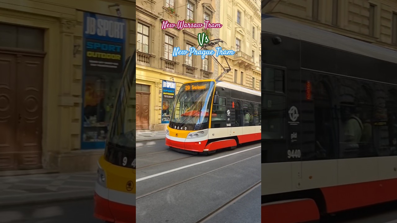 WHICH IS BETTER WARSAW NEW TRAM OR PRAGUE NEW TRAM? SHORT #shorts #viralshorts #trending #subscribe