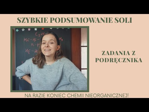 #60 chemia- ZADANIA POWTÓRZENIOWE Z DZIAŁU O SOLACH