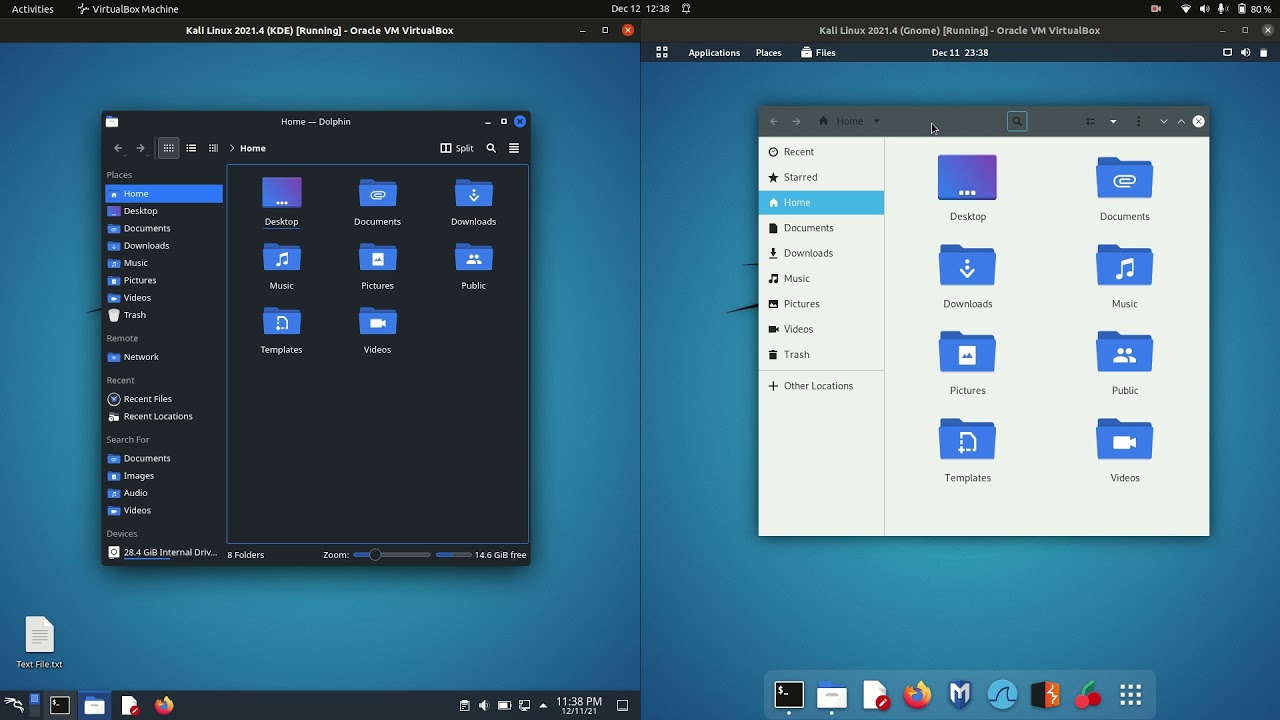 Kali Linux (KDE) vs (GNOME) The Match Up! YouTube