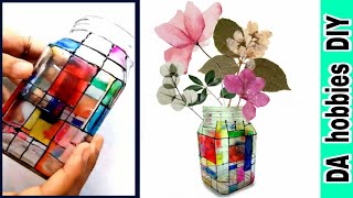 glass painting jars diy arcylic