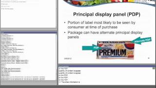 CFSAN/JIFSAN Food and Nutrition Webinar - Overview of Food Labeling Requirements