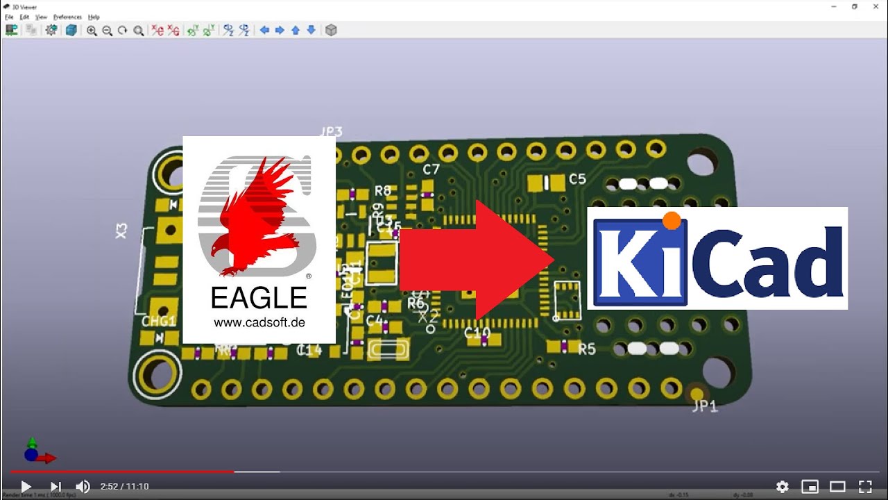 Importing Eagle files into KiCad 5.1 - YouTube