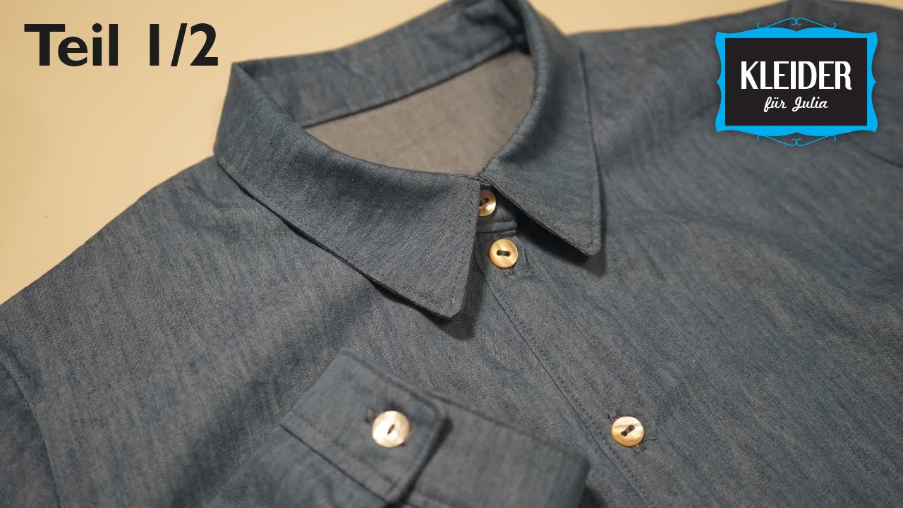 Blusenkleid selbst nähen // Jeanskleid (Teil 1/2)