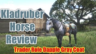 Kladruber Horse Review, Dapple Gray Coat, in Red Dead Online