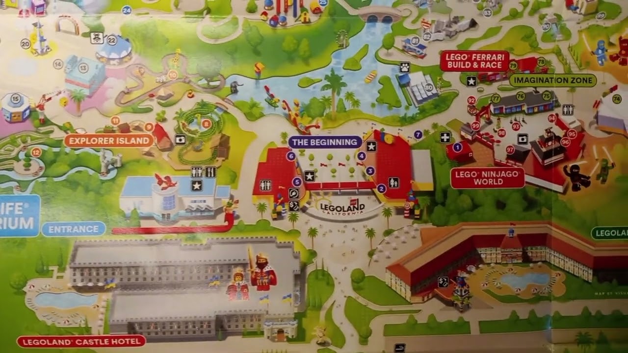 LEGOLAND California Resort Map Summer 2022 YouTube