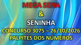 MEGA SENA Draw 3075 | Best Numbers to Study