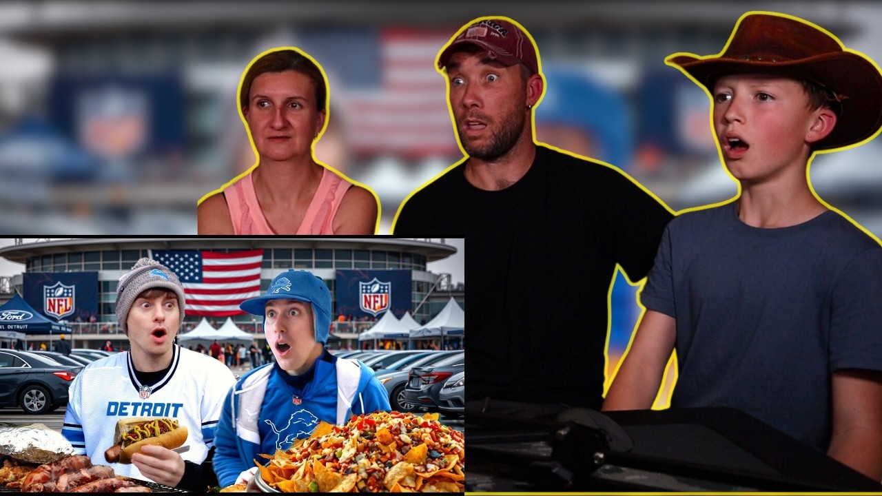 European Family Reacts To Tailgating at an NFL game